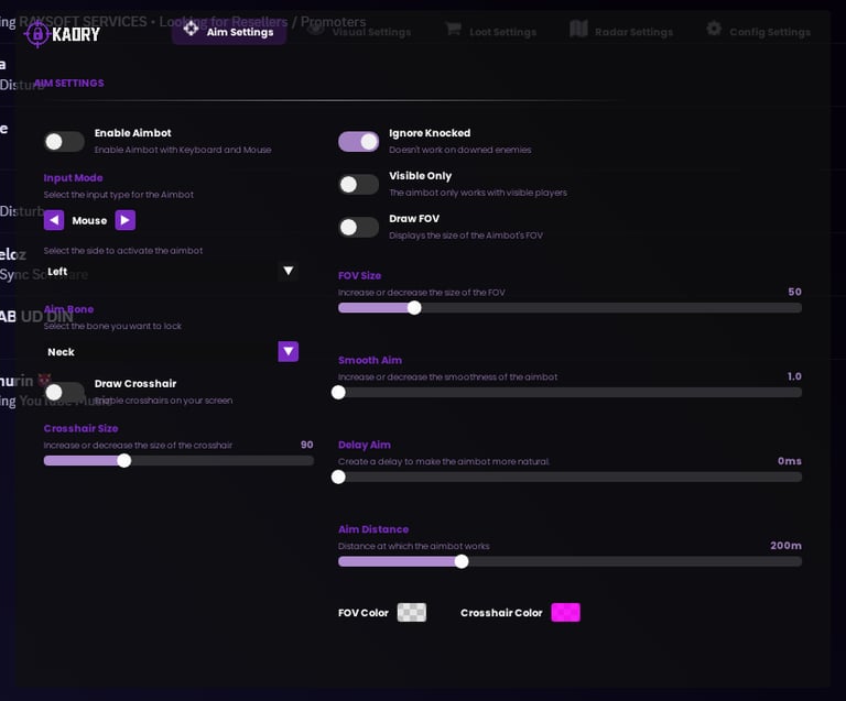 a screen shot of a purple screen with a purple background