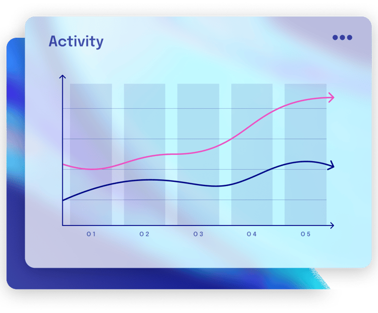 Mission-Statement zur KI-Transformation in KMU, mit Diagramm, das Effizienzsteigerung durch KI zeigt