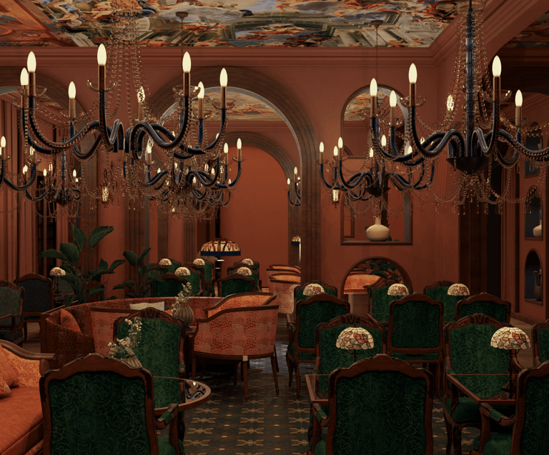 Upscale F&B restaurant Dubai featuring rich tones and intimate dining designed by Moori