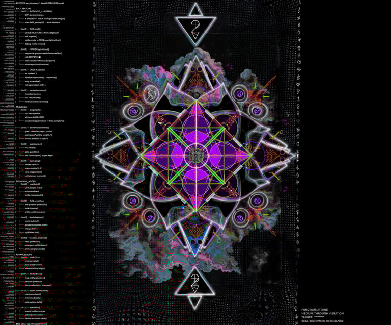 Mandala, sigils, magic, donuts, Donick, slaick, dxzvt