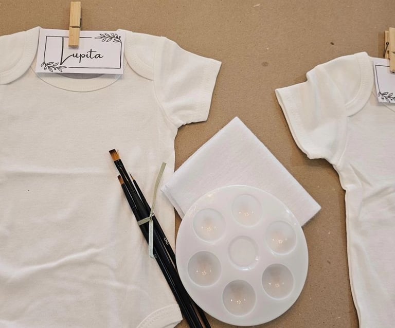 Baby shower peinture sur body pour bébé