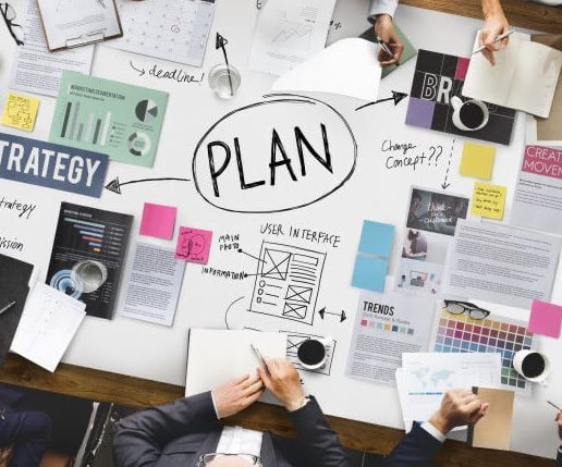 Ensemble d'idées pour une stratégie marketing