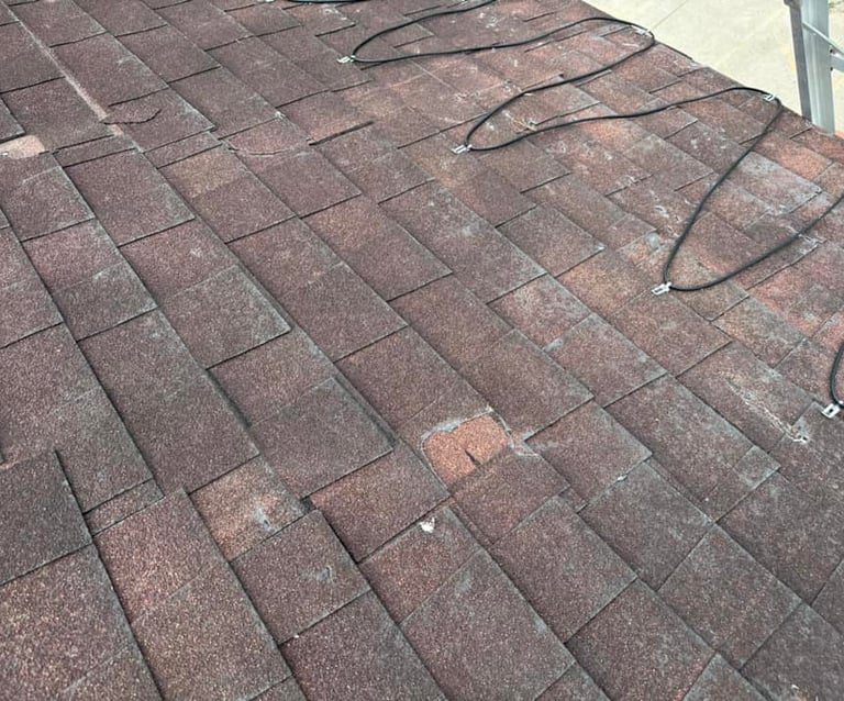 storm damaged roof