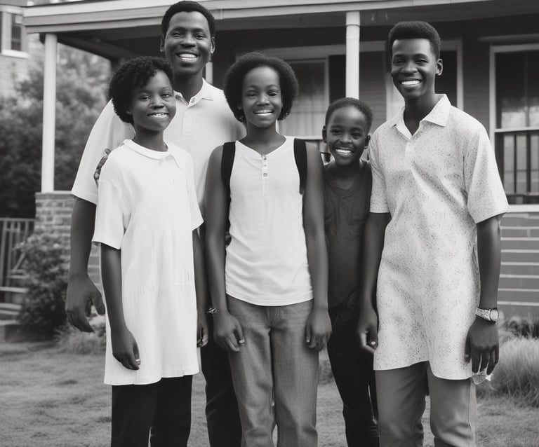 group of people taking photo near brown wooden tree