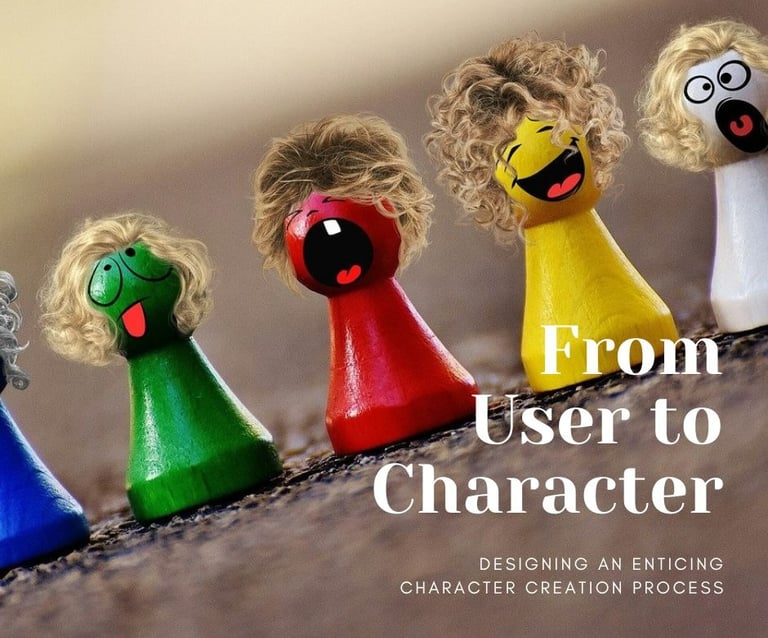 different game figurines with funny faces symbolizing the character creation that APPearl did