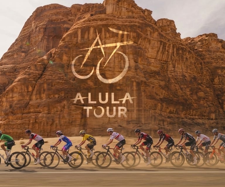 AlUla Tour UCI pro cycling race in Saudi Arabia جولة العلا سباق الدراجات في السعودية
