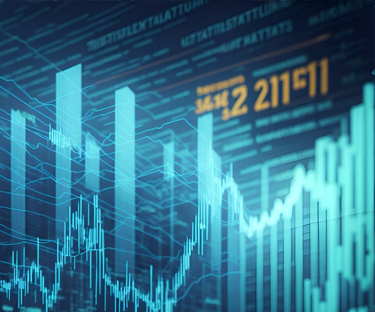 a stock market chart showing the price of a stock market
