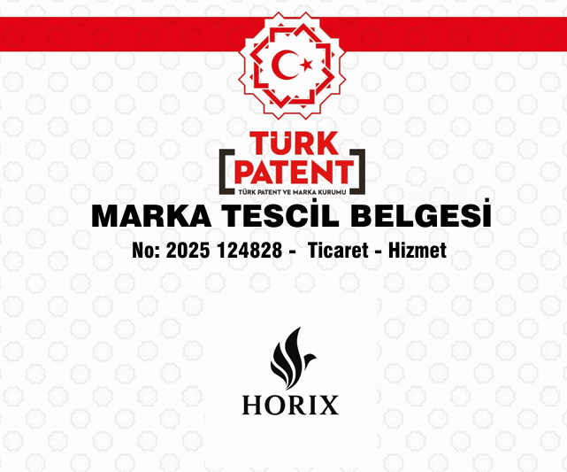 HORIX trademark registered in Turkey registration number 2025 124828