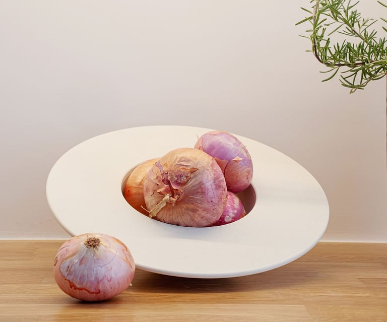 Frutera, bowl, contenedor de diseño, único