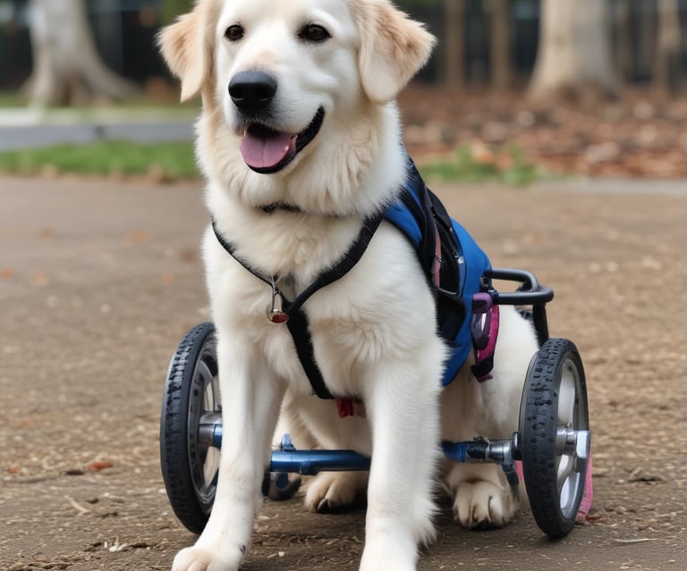 A cozy dog resting on a soft, colorful pet bed from Animaland.