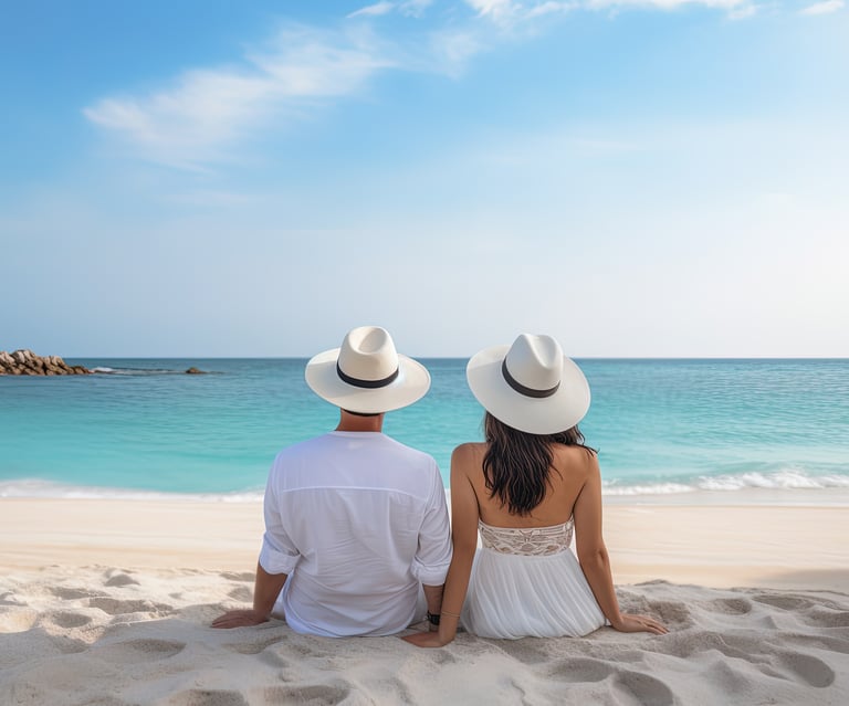 couple on lakshadweep beach