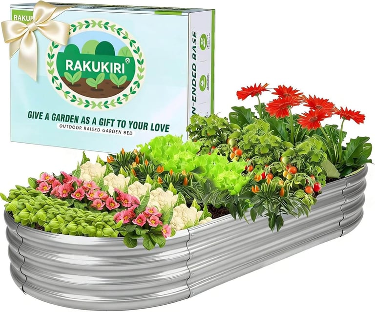 Raised Garden Bed GRS Certified Galvanized Planter Box 