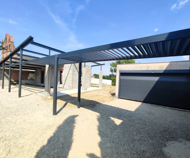 Pergola, structure métallique a Toulouse