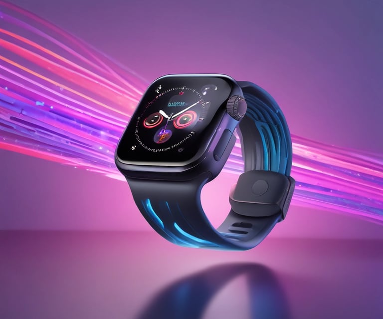  Modern, sleek tech look with white background, black + neon blue/green accents, smooth animations. 
