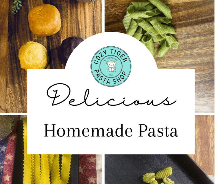 variety of fresh, homemade pasta and dough