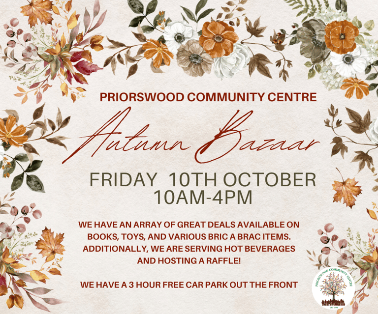 Autumn Bazaar sale poster