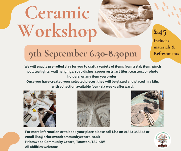 ceramic workshop poster