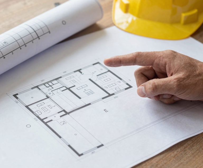 Cozy wooden cabin surrounded by pine trees at sunset.