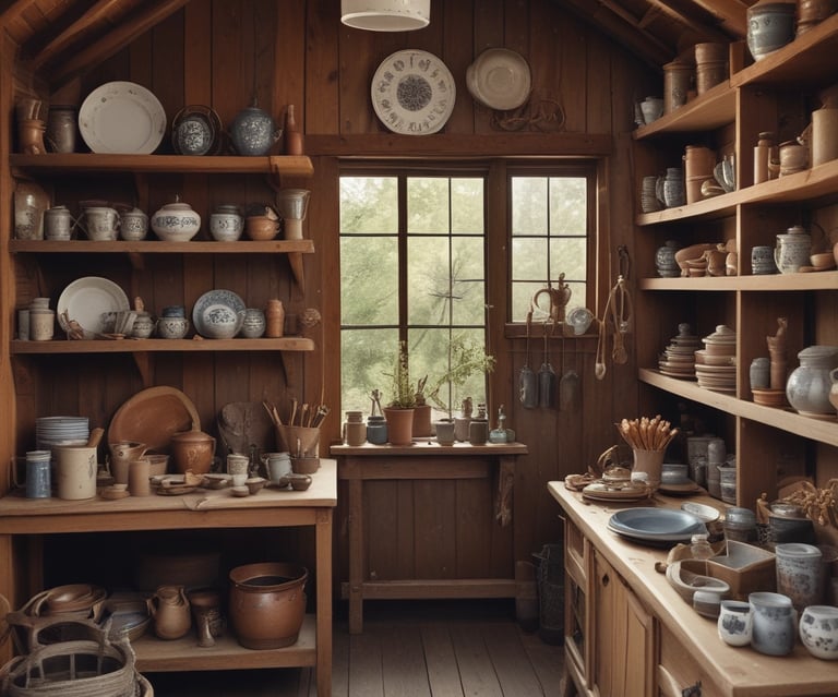 mutliple jars filled with different goods on a wooden farm stand table 
