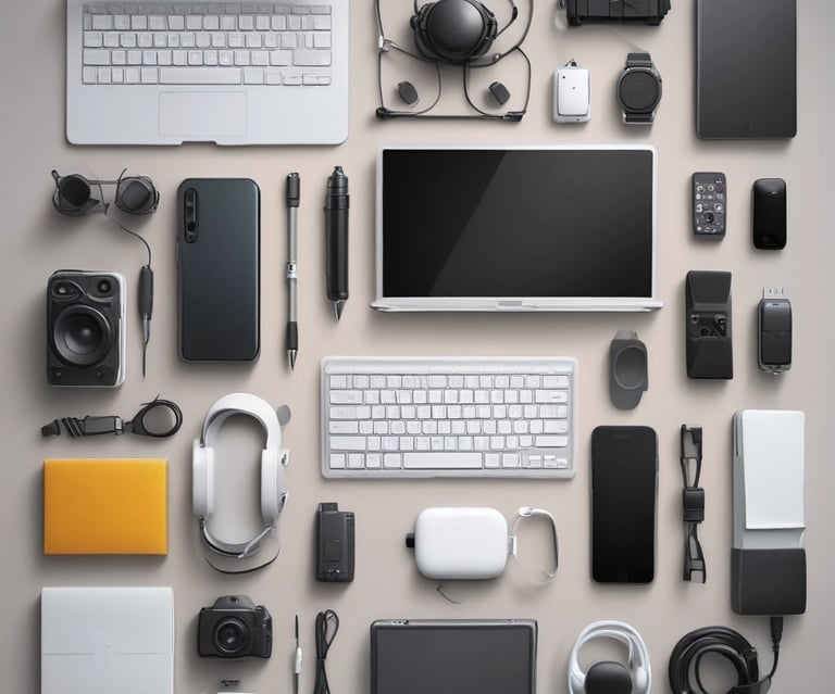 A sleek smartphone with vibrant display and modern design on a minimalist background.