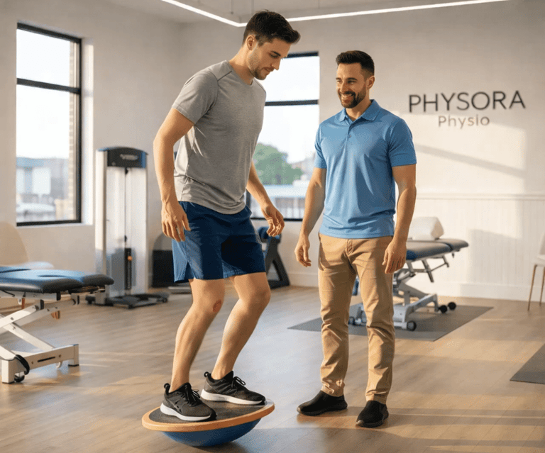 Post operative physiotherapy rehabilitation focusing on recovery, mobility, and strength after surge