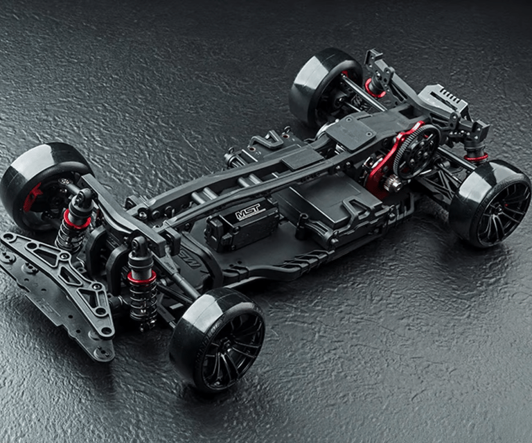 RC car chassis et pièces