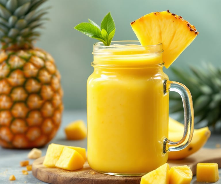 Sunny Tropical Yellow Smoothie