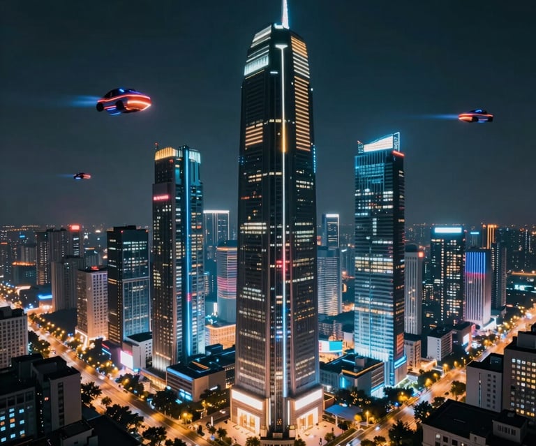 A confident entrepreneur presenting a business plan in a modern office.