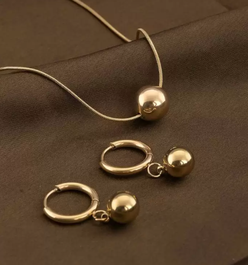 BALL NECKLACE & EARRINGS COMBO