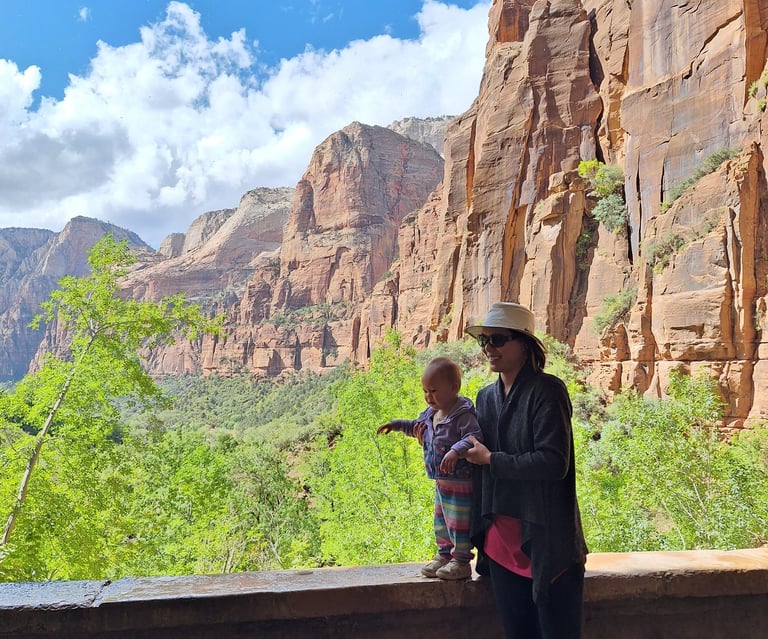View from under the Weeping rock