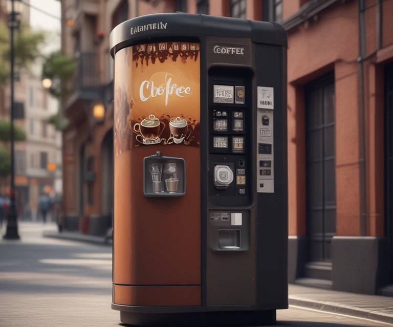 grey vending machine