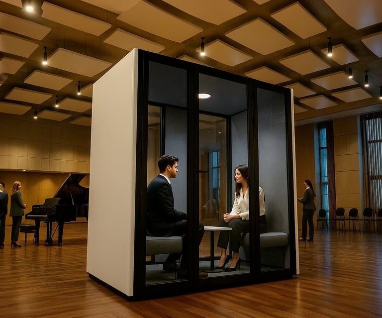 Acoustic office booth for two people – KB Housing