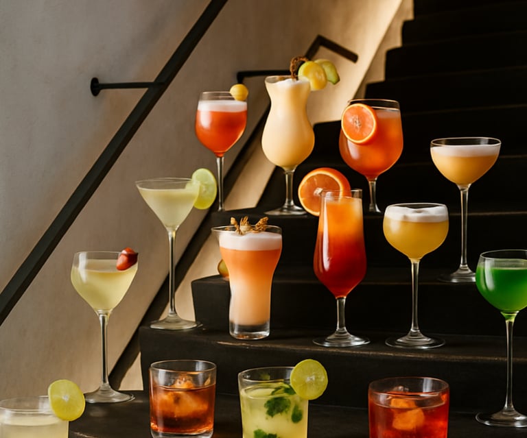 kokteilių degustacija