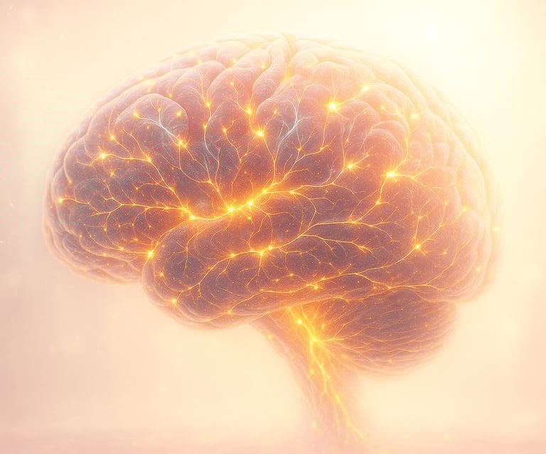 Gehirn zeigt Neuronenfeuer für neue Verknüpfungen Hypnose