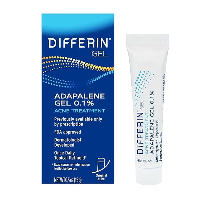 a tube of gel for acne prone skin