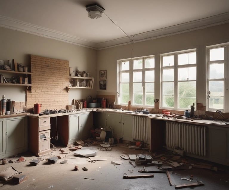 Back extension featuring a modern glass door opening onto a garden in a UK home.