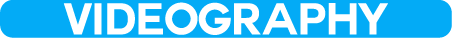 a blue and white sign that says,'i love the name of the wordProfessional videography services in UAE