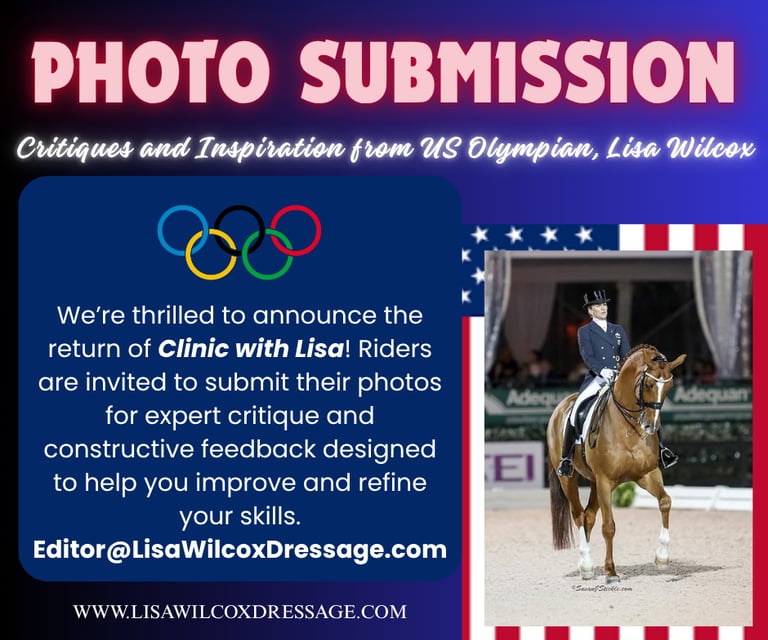 Olympian Lisa Wilcox competing in Wellington, Florida under the lights