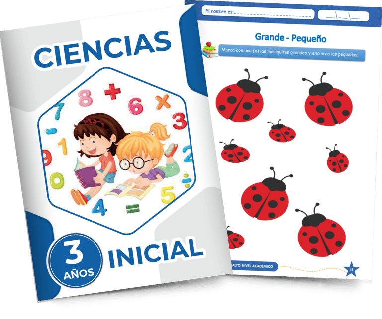 a elementary school book for 3 years with a picture of a girl and ladybug