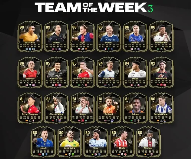 carte team of the week 3 fc 25