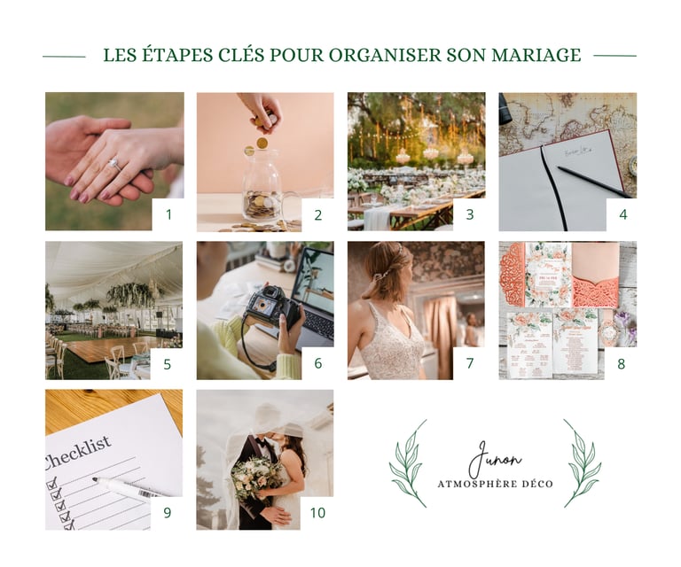 Les étapes clés de l'organisation d'un mariage