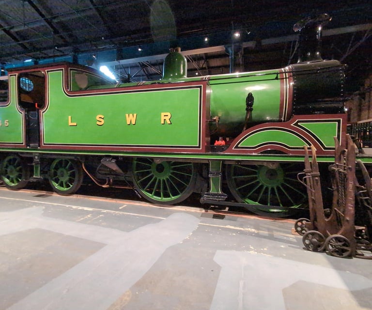 steam railway engine in the National Railway Museum in York
