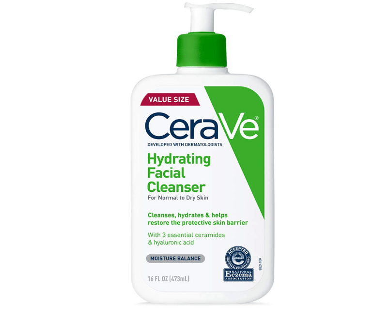 CeraVe Foaming Facial Cleanser bottle – gentle face wash for oily and acne-prone skin with ceramides