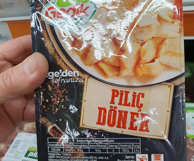 paketli pişmiş döner