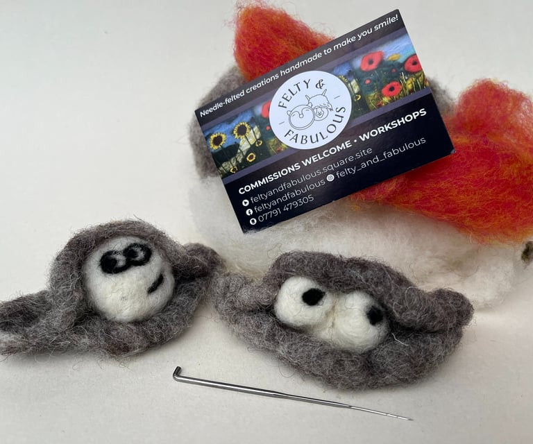 Brenda Christison felted clams