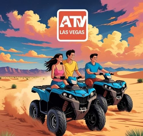 a couple riding atv 