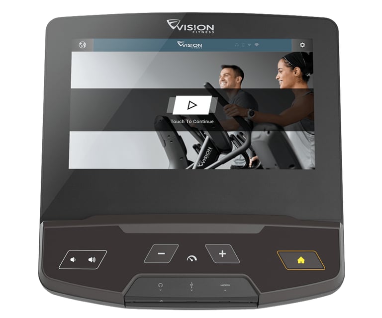 ecran lcd elliptique vision fitness