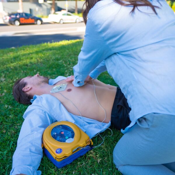 Bystander performing CPR