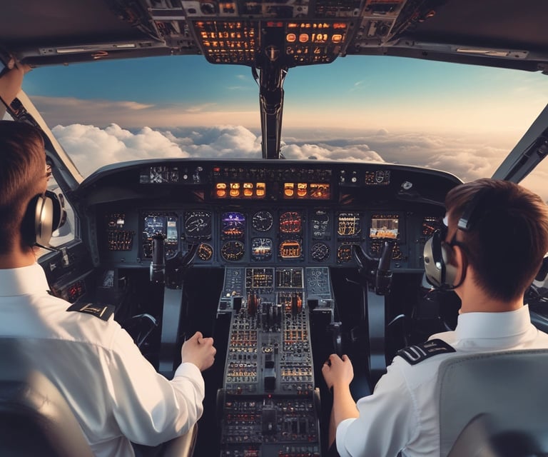 A high-quality image of a pilot training session in progress.