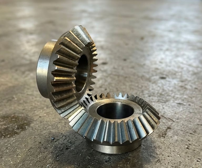 Spiral bevel gear set compliant with ISO 17485 standards